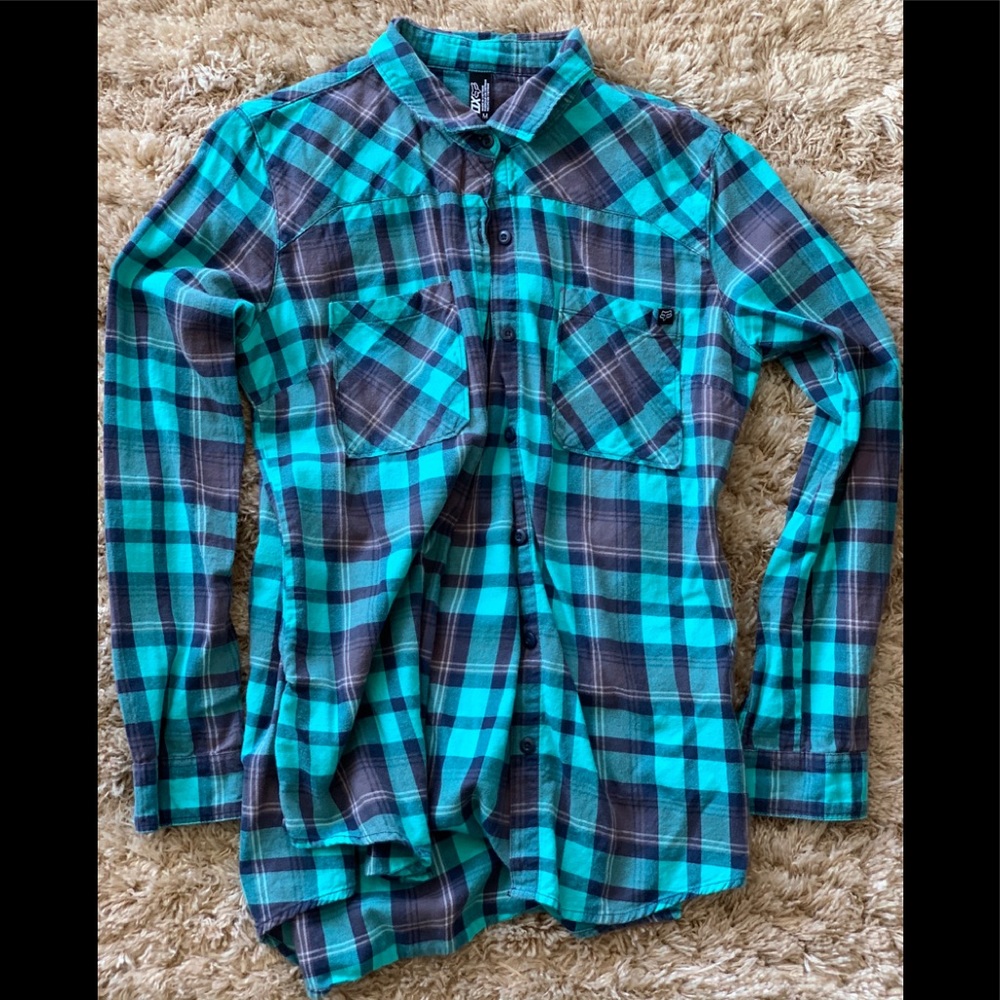 Beautiful Plaid Button Down Top